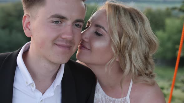 Couple on a swing