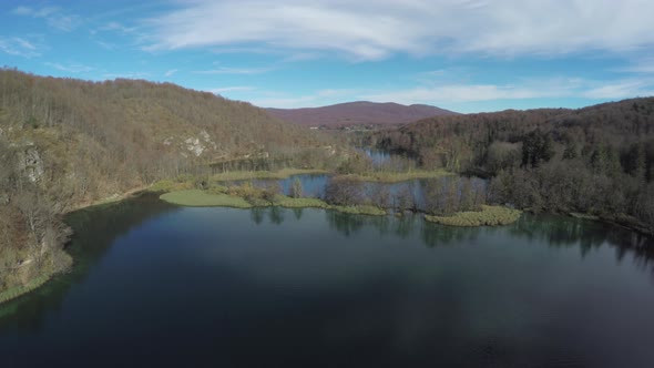 Plitvice Lakes - aerial shot