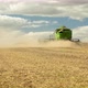 Combine Harvester Leaving Soybean Field - VideoHive Item for Sale