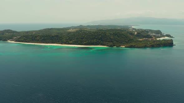 Tropical Island with Sandy Beach, Boracay, Philippines