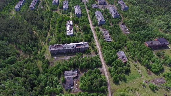 Dilapidated Houses Of Dead Town