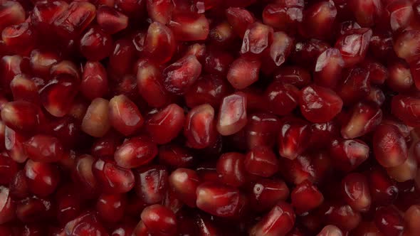 Pomegranate seeds close up