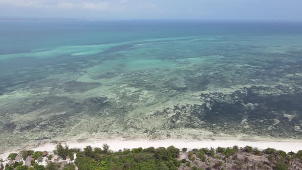 Indian Ocean Near the Shore of Zanzibar Tanzania