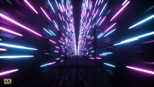 Neon Lights Corridor