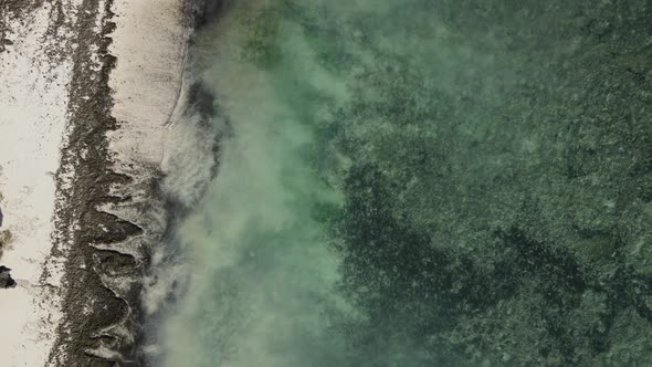 Zanzibar Tanzania  Aerial View of the Indian Ocean