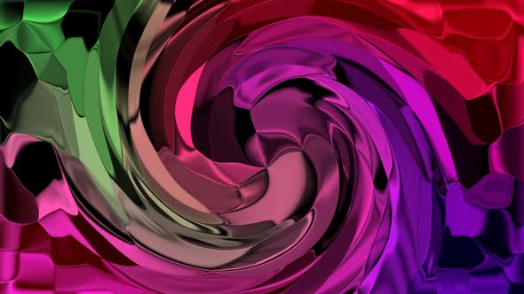New Glossy Twirl Liquid Animated Background
