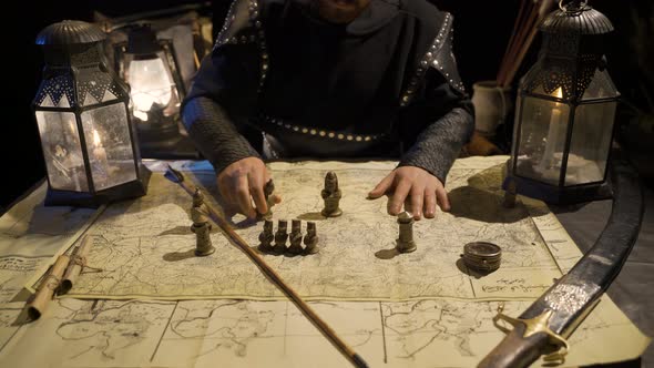 Planning on an old map. alt