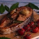  Atlantic salmon steak with ingredients - VideoHive Item for Sale