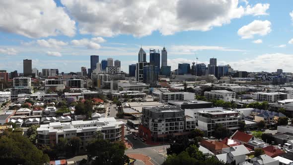 Aerial View of Perth City