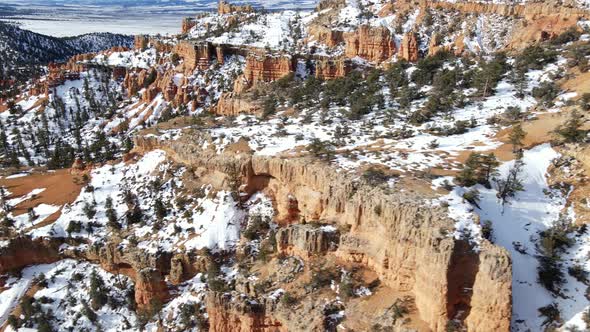 Aerial of the rugged landscape of southern Utah