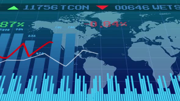 Animated Business Data Graph 