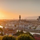 Panoramic Sunset Time Lapse of Florence with Arno River and Cathedral, Tuscany, Italy - VideoHive Item for Sale