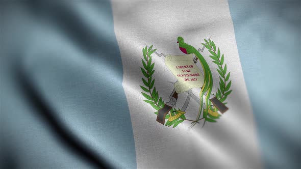 Guatemala Flag Textured Waving Close Up Background HD