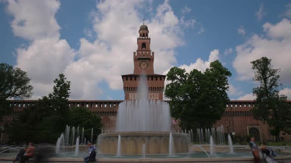 Milan Sforza Castle Time Lapse