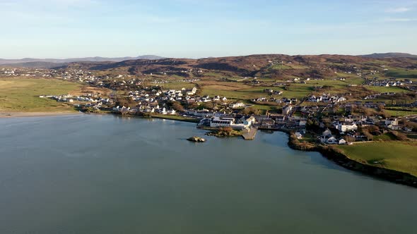 Aerial View of Dunfanaghy in County Donegal  Ireland