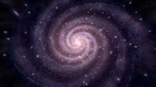 Rotating Spiral Galaxy - Space Travel