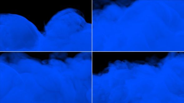 Flowing Puff Blue Smoke