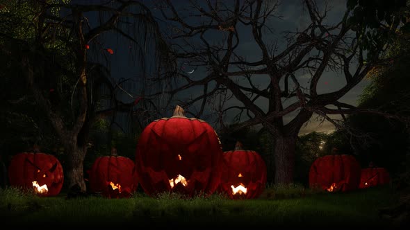 Halloween Background Loopable 4K