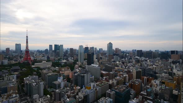 Beautiful architecture building in Tokyo city Japan