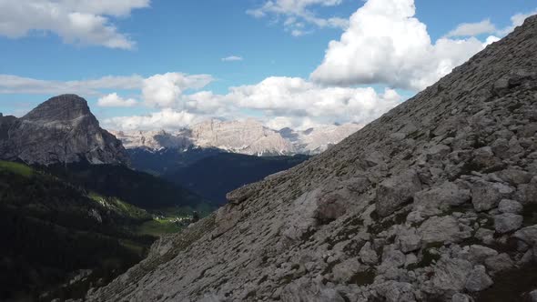 Aerial Dolomites Mountains, Italy