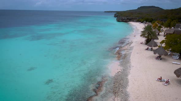 Cas Abou Beach on the Caribbean Island of Curacao Playa Cas Abou in Curacao Caribbean Tropical White