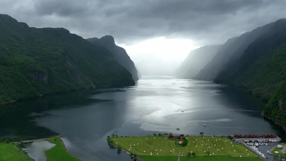 Frafjord - Fjord - Norway - Norwegen - Aerial