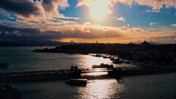 Istanbul Ferry, Sunset