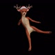 Christmas Deer Dancing 02 - VideoHive Item for Sale
