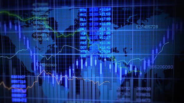 Investment Profits Showing Data Numbers on Infographic