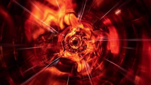 Abstract Red Force Tunnel Effect 4K 03 alt