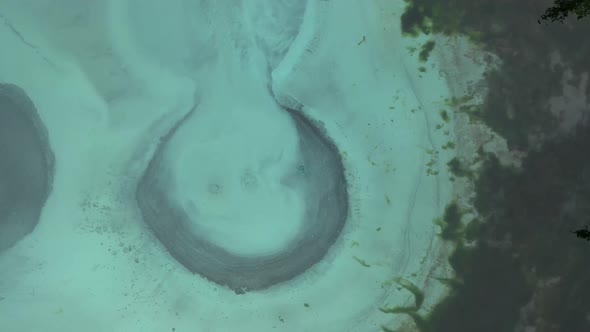 Aerial View of Geysir Lake at Altai Republic