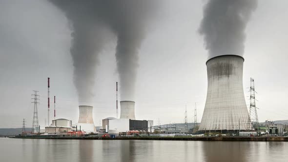 Nuclear Power Station Time Lapse