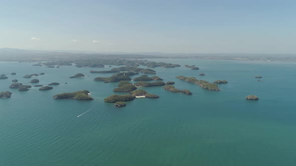 Set of Islands in Sea. Philippines