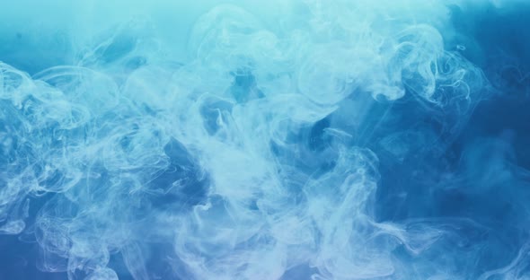 Color Smoke Cloud Paint Water Blue Vapor Explosion