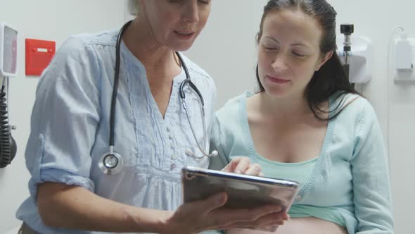 Medical professional working at a hospital