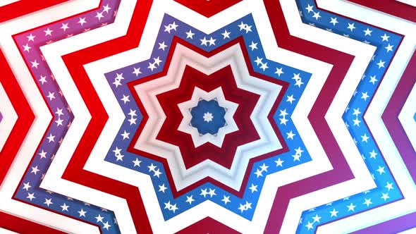 USA Stars Loop Background