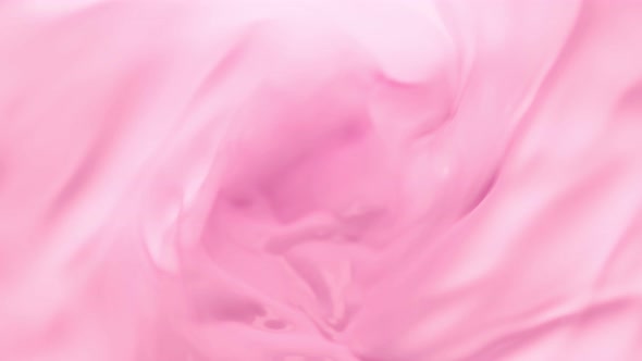 Super Slow Motion Shot of Swirling Pink Milky Wortex at 1000Fps
