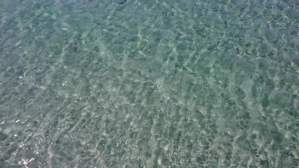 Aerial View From the Top of the Azure Turquoise Sea Water Texture