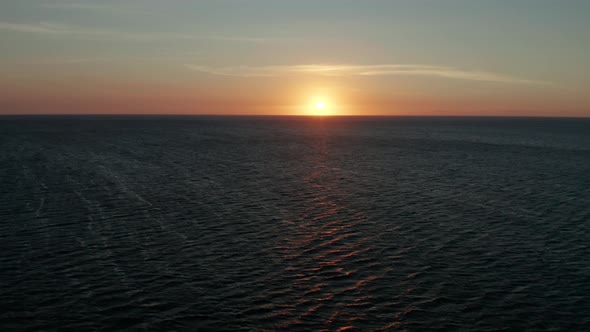 Sunset Over the Sea