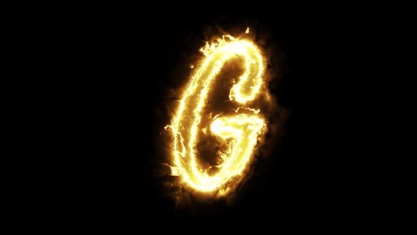 Burning Letter G