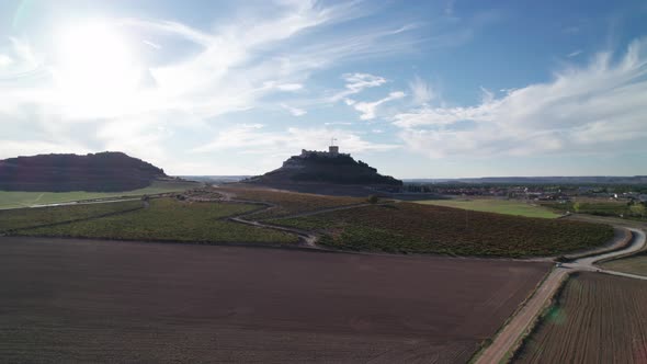 Castle of Peñafiel in Valladolid Spain