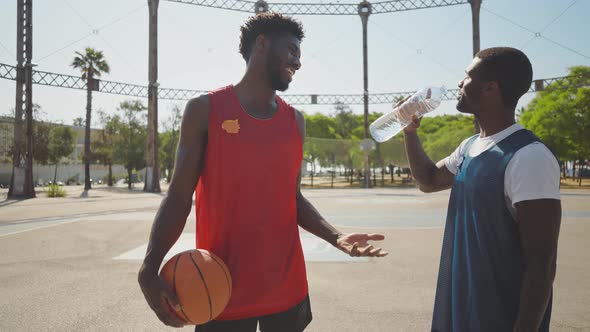 street basketball game outdoor