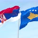 Serbia vs Kosova flag waving 4k - VideoHive Item for Sale