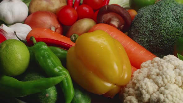 Fresh Vegetables Rotating