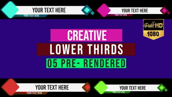 Lower Thirds 5 Colors