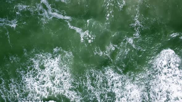 Aerial View of the Sondervig Beach in Denmark - Europe