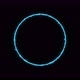 Blue Ring of Lightning Energy Neon a Black Background - VideoHive Item for Sale