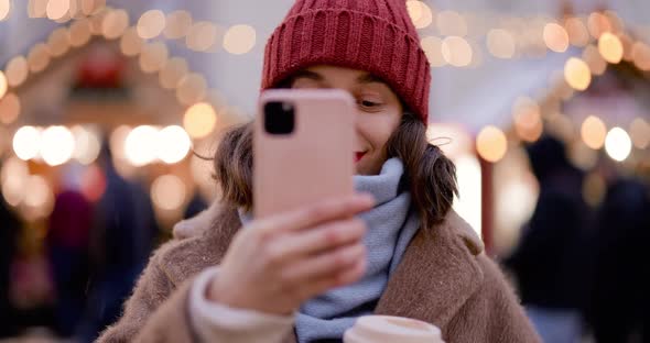 Woman at Christmas Market