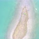 High Angle Drone Flight of Small Strip of Sand Connecting in Front of an Unspoiled Island Beach - VideoHive Item for Sale