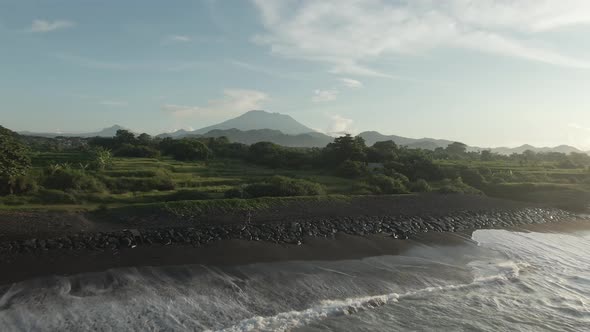 Aerial View Of Mount Agung In Bali, Indonesia